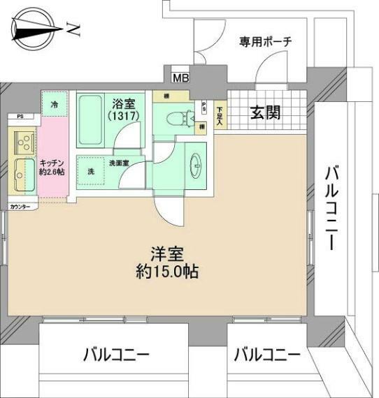 アルシェ菊川(1K) 8階の内観
