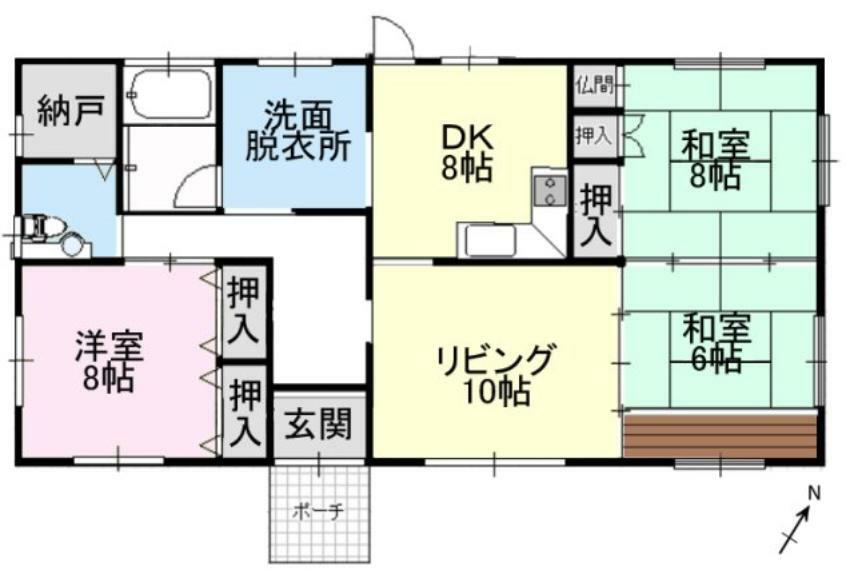 山武郡九十九里町不動堂(3LDK)の内観