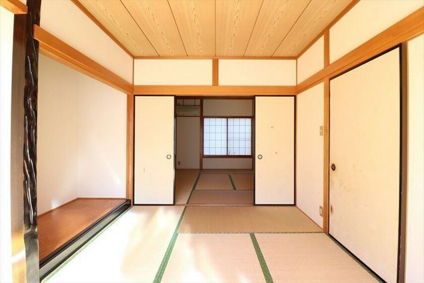 1階の和室は2部屋続きなので、襖を外せば大空間が確保できます！