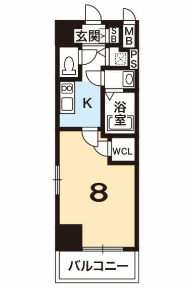 エスプレイス神戸ハーバーランド(1K) 4階の内観