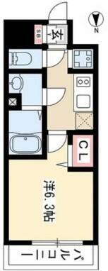 プレサンス名古屋STATIONフレア(1K) 3階の間取り図