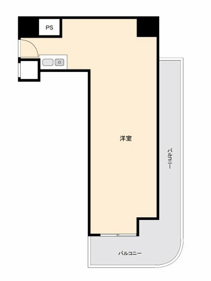 尼崎アーバンコンフォート(1R) 2階の間取り図
