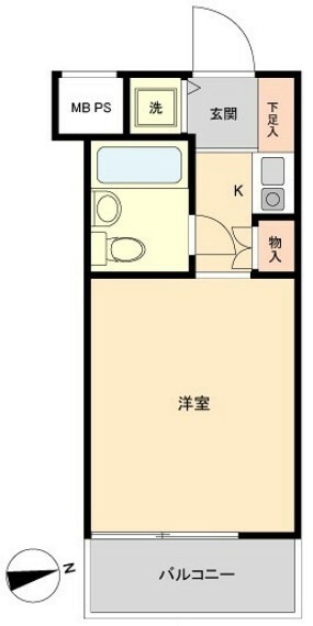 ライオンズマンション新横浜A館(1R) 1階の内観