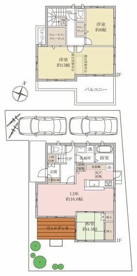 3（4）LDK＋ウォークインクローゼット＋土間収納。全居室2面採光の明るい住まい。家族構成と過ごし方によって変更できる可変型の間取り。