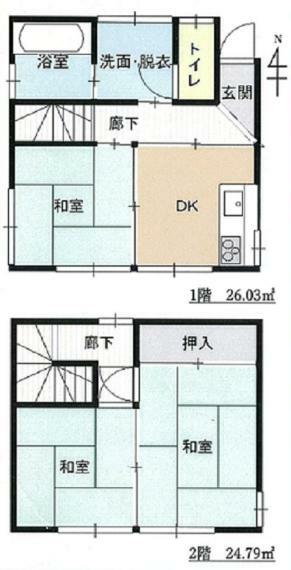 新座市栄5丁目(3DK)の内観