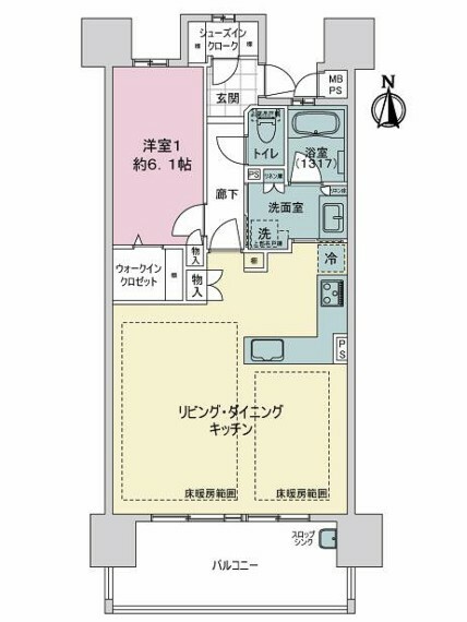 ライオンズ名古屋ステーションアクシス(1LDK) 11階の内観