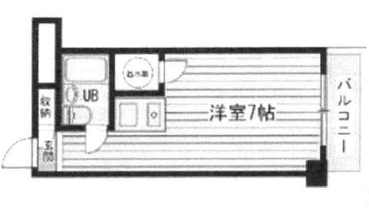 オリエント新大阪アーバンライフ(1R) 6階の間取り図
