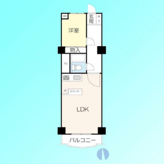 川口第二永谷マンション(1LDK) 5階の内観