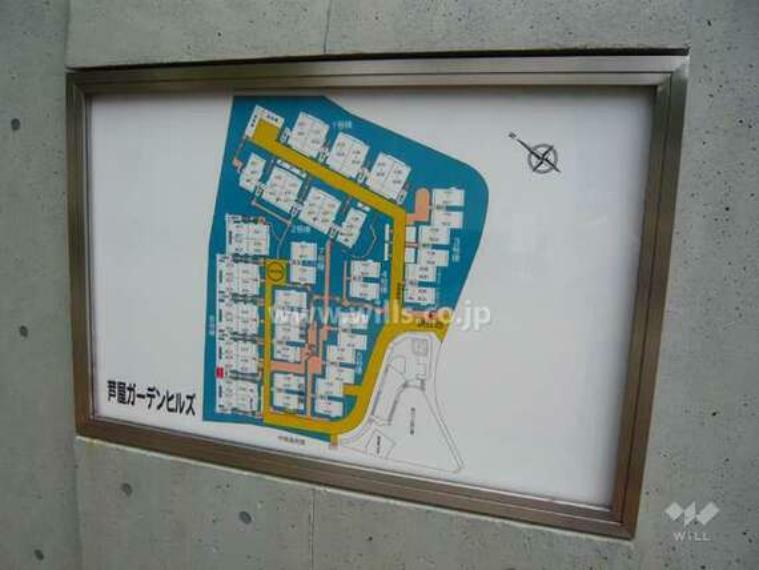 日商岩井芦屋ガーデンヒルズの敷地配置図