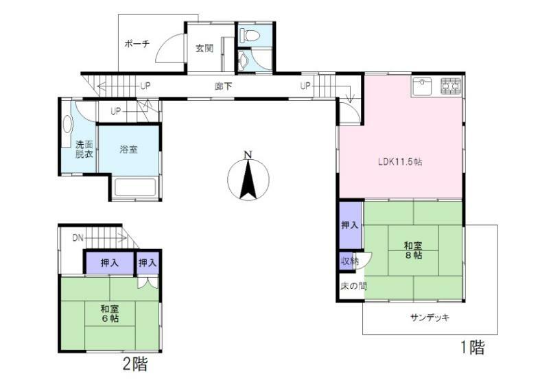 伊東市八幡野(2LDK)の内観