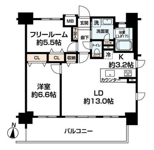 梅田レジデンスフィオナ(1LDK) 10階の間取り図