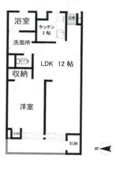 ウィスタリアマンション板橋志村B(2DK) 2階の内観