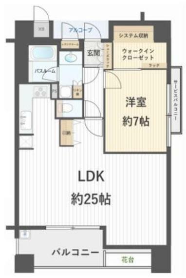 間取り:1LDK