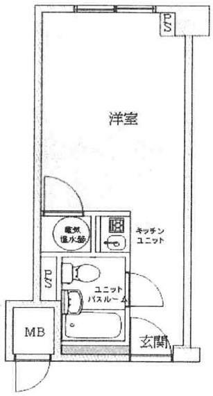 ステュディオ新御堂(1R) 11階の間取り図