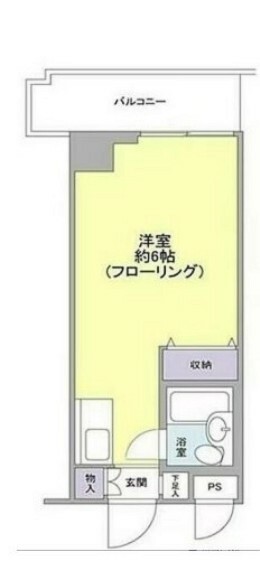 新大塚タウンプラザ(1R) 5階の間取り図