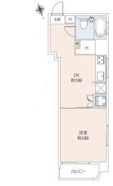 上荻ダイヤモンドマンション(1DK) 6階の内観