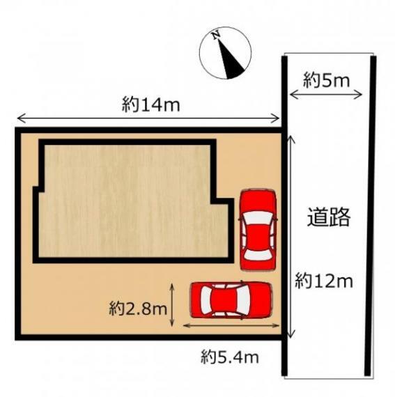 【リフォーム中　4/29更新】駐車場は横づけ1台分拡張予定。2台分のカースペースが確保されます。