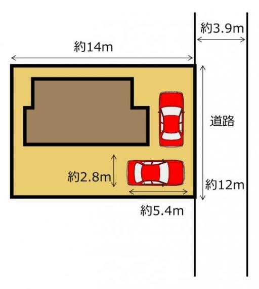 【リフォーム中　6/8更新】駐車場は横づけ1台分拡張予定。2台分のカースペースが確保されます。