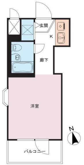 扶桑ハイツ経堂(1R) 4階の間取り図