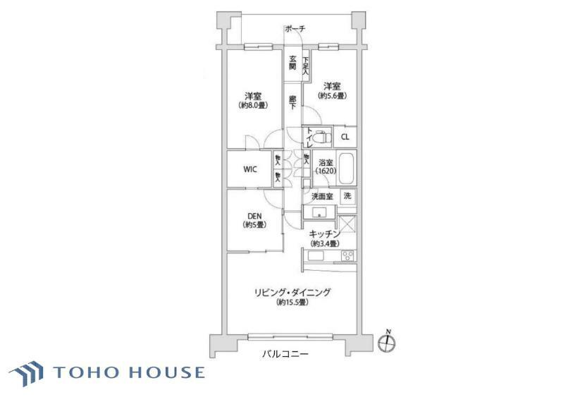 プライズ・ヒル5番館の間取り