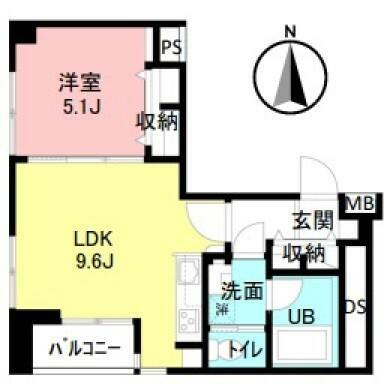 ルナハイツ蒲田(1LDK) 8階の内観