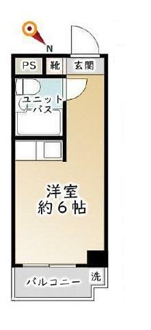 新大塚タウンプラザ(1R) 3階の間取り図