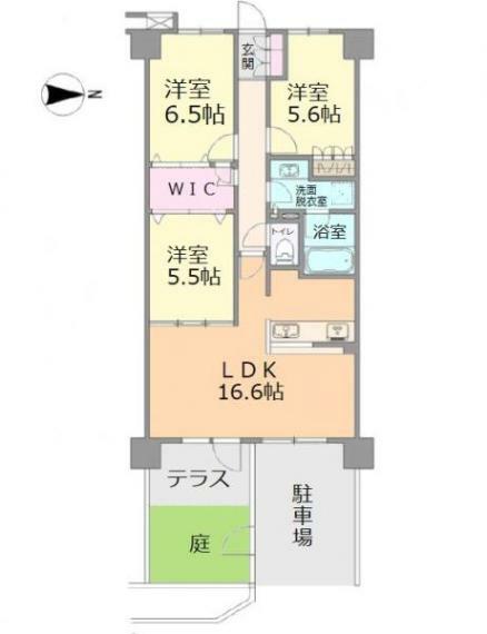 コージーコート浦和　(3LDK) 1階の間取り図