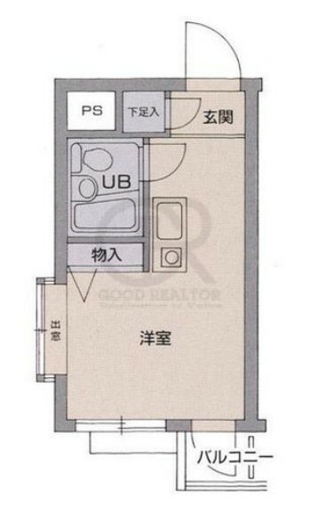 メインステージ西荻窪(1R) 2階の間取り図