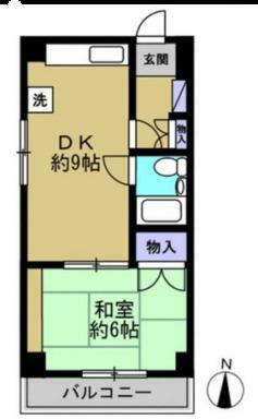 サンライズマンション久米川(1DK) 2階の内観