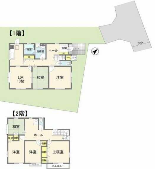 1880万円、6LDK＋S（納戸）、土地面積213.64m2、建物面積213.61m2