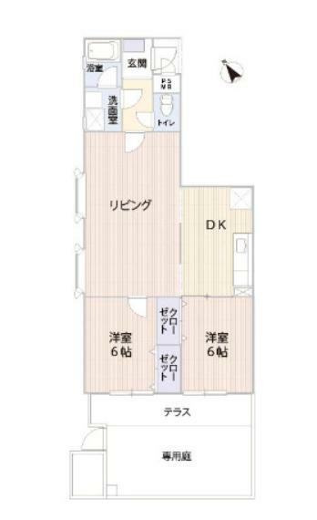 ロワールマンション南福岡2(2LDK) 1階の内観