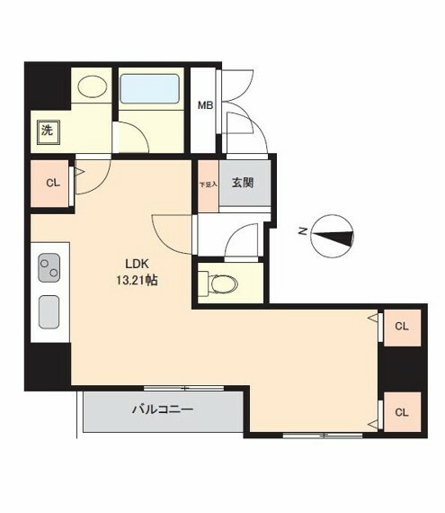 アルファコート南7条(1R) 3階の間取り図