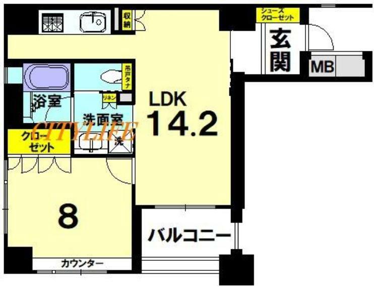 リーガル京都二条城東(1LDK) 4階の内観