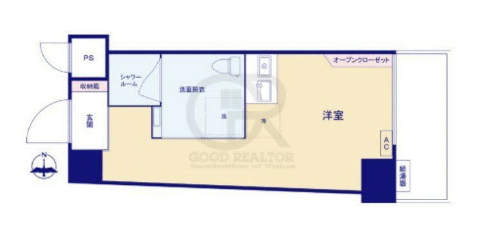 ライオンズマンション西新宿第8(1R) 3階の間取り図