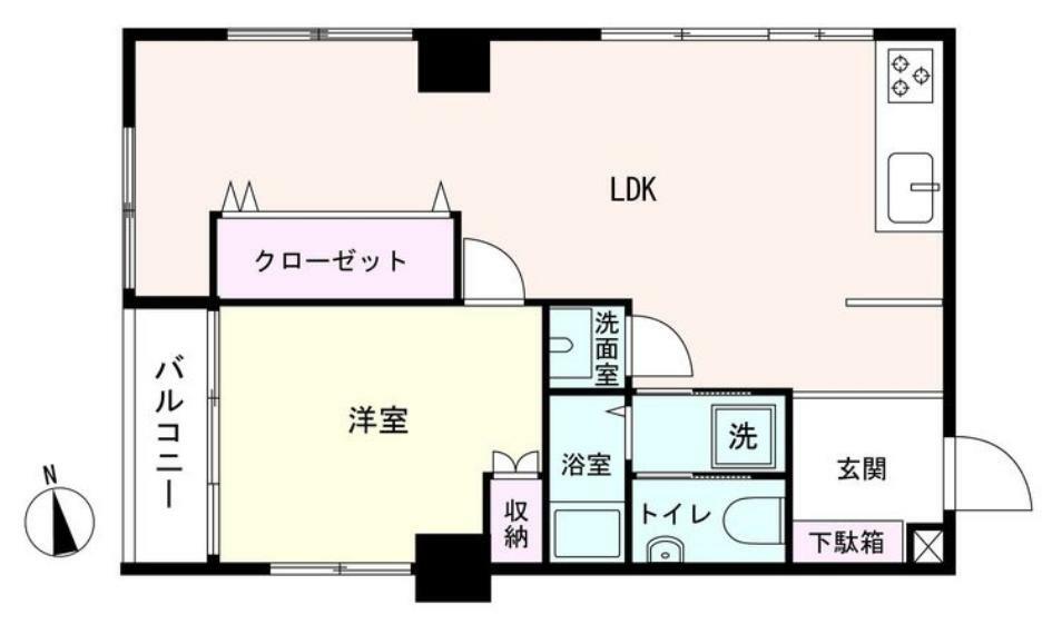 パラシオン高円寺(2DK) 11階の間取り図