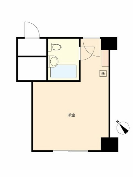 秀和赤坂レジデンシャルホテル(1R) 8階の間取り図