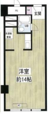 チサンマンション第8新大阪(1R) 11階の間取り図