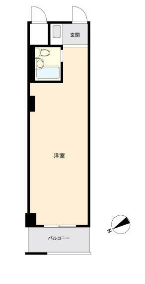 DIKマンション新橋(1R) 6階の間取り図