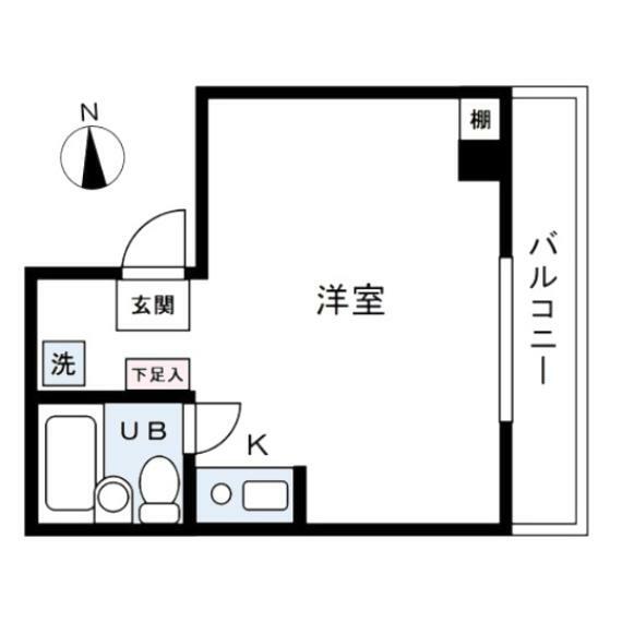 グレイトアドバンス羽田(1R) 5階の間取り図