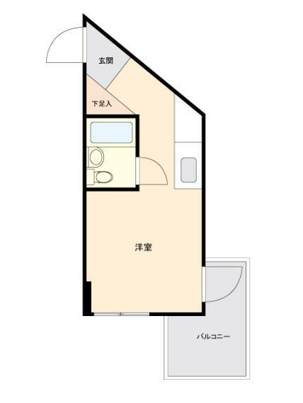 メゾン・ド・ノア・ロゼ錦町(1R) 3階の間取り図