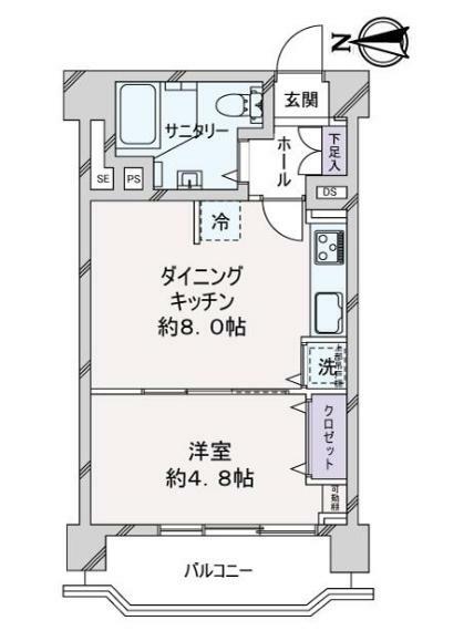 高円寺ダイヤモンドマンション(1DK) 5階の内観