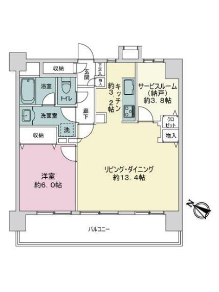 日神パレステージ横浜第2(1LDK) 8階の内観