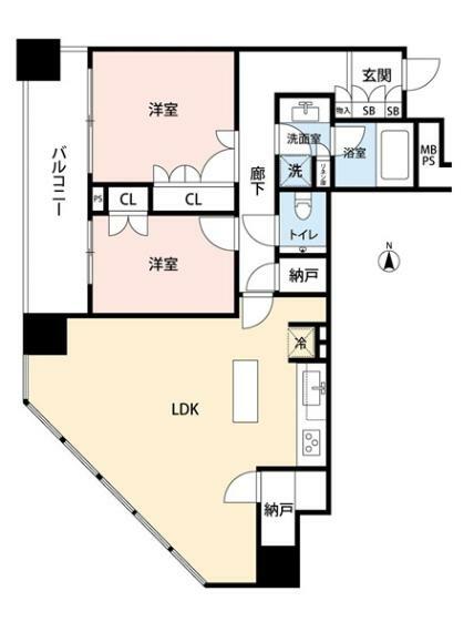 マークワンタワー長津田の間取り