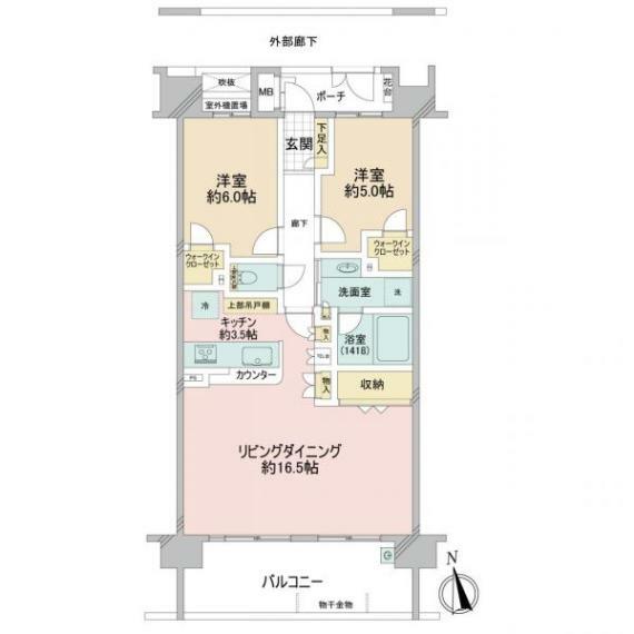 コスモシティ武蔵小杉の間取り