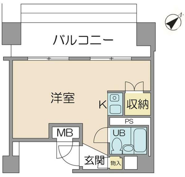 東銀座ロイアルハイツ(1R) 8階の間取り図