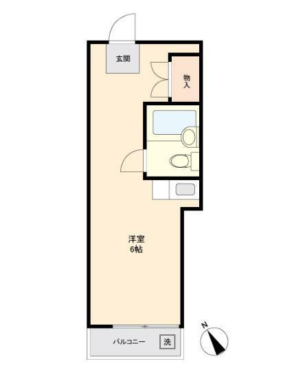 セブンスターマンション第2五反田(1R) 3階の間取り図