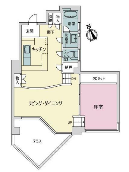 吉祥寺HOUSE(1LDK) 1階の間取り図