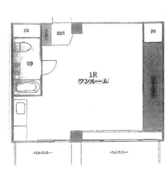 チサンマンション第3新大阪(1R) 10階の間取り図