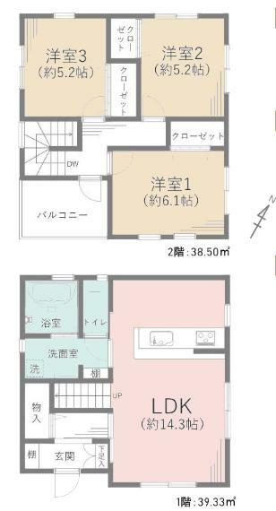 中古の戸建3LDKは、近隣との距離があり、騒音問題が起きにくいのがメリットです。2人又は3人家族にとって、丁度良い空間で、価格も経済的です。3部屋あることで寝室や書斎、子供部屋にすることも可能です。