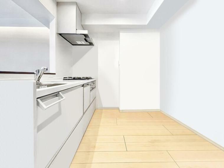 （※CG加工済み画像）スマートな意匠と充実の機能を備えたキッチンが、暮らしにおいしい彩りを添えます。